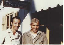 Al Blackburn and unidentified man